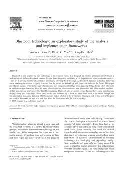 Bluetooth technology - Amazon Web Services