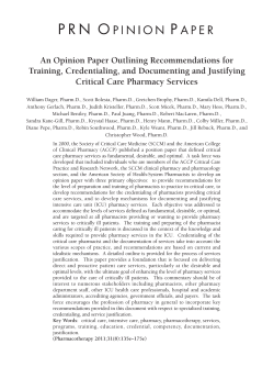 Endorsed: An Opinion Paper Outlining Recommendations for