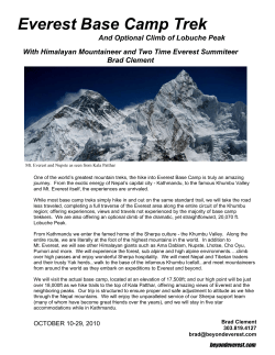 Everest Base Camp Trek