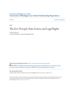 Kerr Principle - University of Michigan Law School