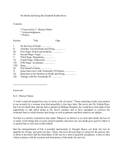 On Death and Dying - Psicoterapia, a Palermo