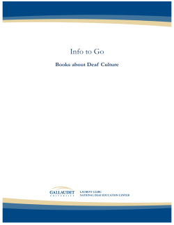 Books about Deaf Culture