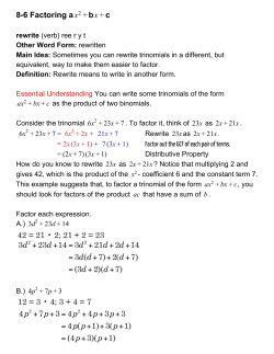 Notes 8-6