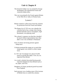 Unit 4, Chapter 8 Lesson 1