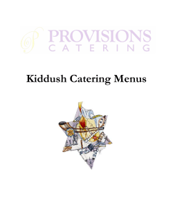to print menu - Provisions Catering
