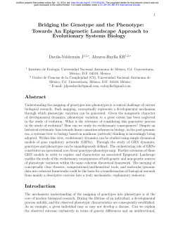 Bridging the Genotype and the Phenotype: Towards An