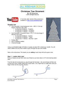 Cut and stretch a length of thread about 36 inches long