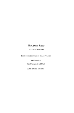 Robinson, Joan - The Tanner Lectures on Human Values