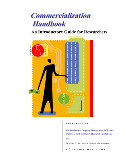 Commercialization Handbook