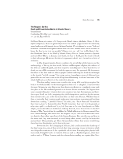The Reaper`s Garden: Death and Power in the World of Atlantic