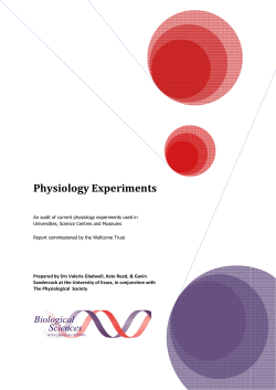 Physiology Experiments