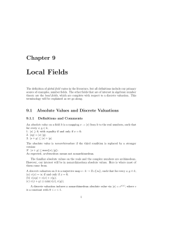 Chapter 9 - U.I.U.C. Math