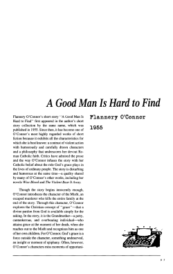 A Good Man Is Hard to Find