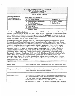 THE JACKSONVIllE CHILDREN`S COMMISSION 1095 A. PhIlip