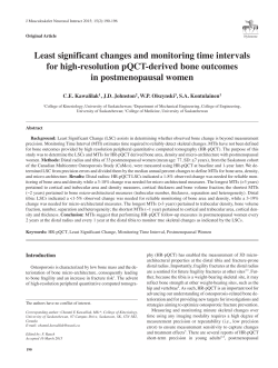 Least significant changes and monitoring time intervals for high