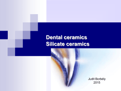 Silicate ceramics