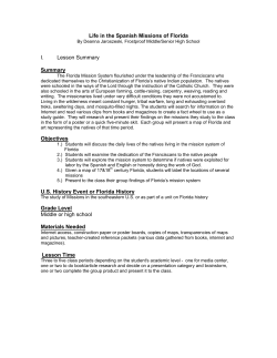 Life in the Spanish Missions of Florida