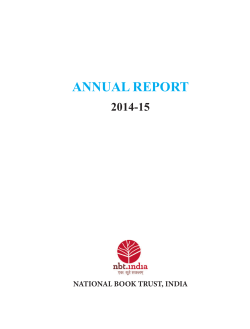 annual report - National Book Trust