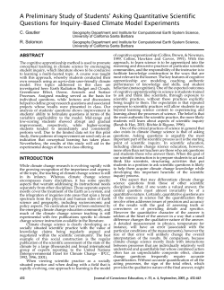 A Preliminary Study of Students` Asking Quantitative Scientific