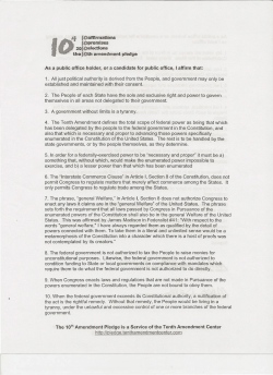 1. All just political authority is derived from the People, and