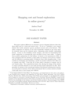 Shopping cost and brand exploration in online grocery