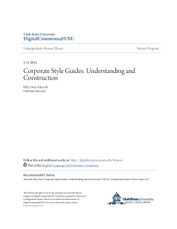 Corporate Style Guides: Understanding and Construction