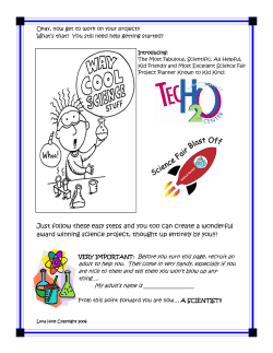 Science Fair Booklet