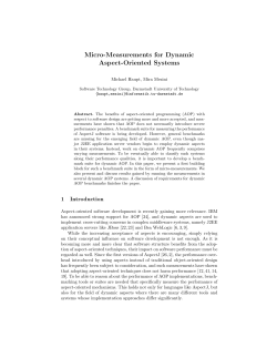 Micro-Measurements for Dynamic Aspect