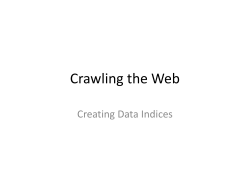 Crawling the Web