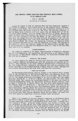 some chemical changes resulting from industrial waste disposal in