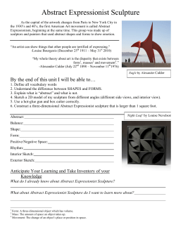 Abstract Expressionist Sculpture