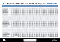 A1 Monksland - Bus/Rail Stn - Golden Island