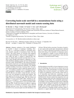 Correcting basin-scale snowfall in a mountainous basin using a