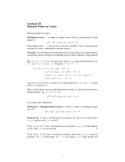 Rational Points on Conics