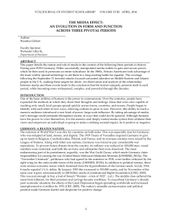 the media effect: an evolution in form and function across three