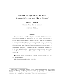 Optimal Delegated Search with Adverse Selection and Moral Hazard