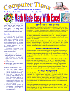 Math Made Easy w/Excel - Mr. B`s Business Ed Web