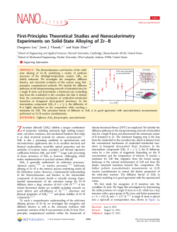 First-Principles Theoretical Studies and