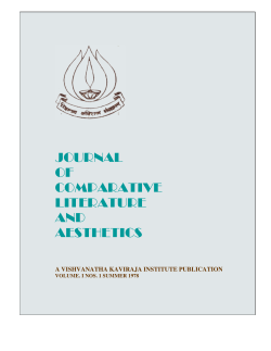 journal of comparative literature and aesthetics
