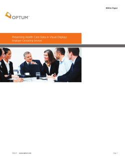 Presenting Health Care Data in Visual Displays