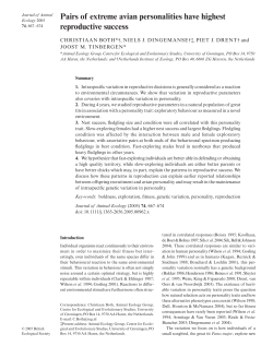 t4Pairs of extreme avian personalities have highest