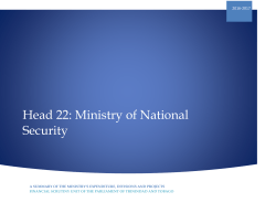Ministry of National Security - Trinidad and Tobago Parliament