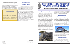 UPPeR BIg SIoUx RIveR WaTeRSheD PRoJeCT