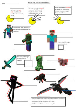 Minecraft Angle Investigation.