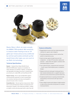 Master Meter`s Multi-Jet meter exceeds the AWWA C708 standard