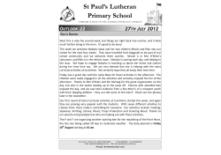 Publication 22 - St Pauls Lutheran Primary School