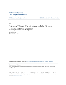 Future of Celestial Navigation and the Ocean