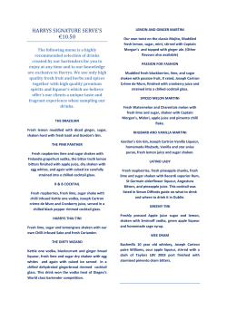 harrys signature serve`s €10.50