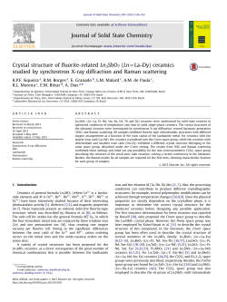 Crystal structure of fluorite-related Ln3SbO7 (Ln=La&ndash;Dy) ceramics