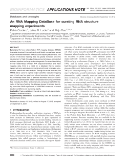 An RNA Mapping DataBase for curating RNA structure mapping
